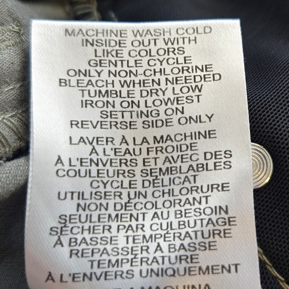 Wit & Wisdom Womens "AB"Solution Pants Sz 0 Green-Tan Ankle Skimmer Casual - Picture 12 of 12